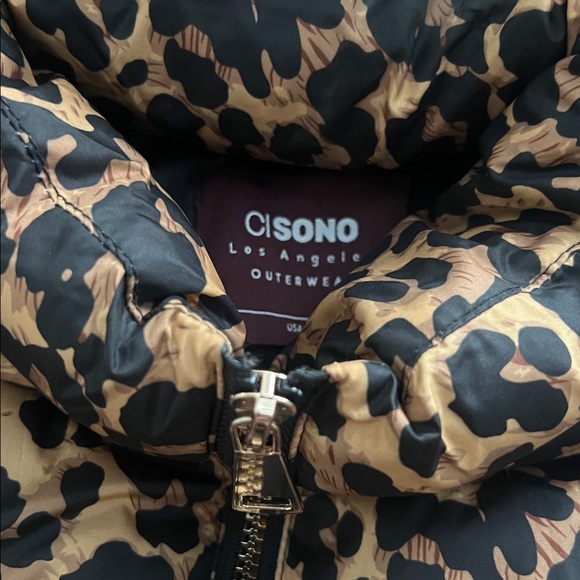 Ci Sono Leopard Print Puffer Jacket - Picture 5 of 8